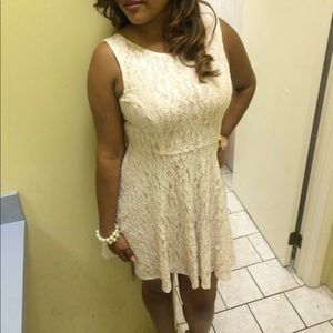 Blush and glitter dress